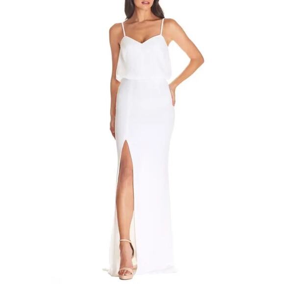 Dress The Population Gracelyn Blouson Jersey Dress - Picture 1 of 14